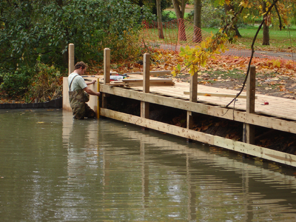 Erosion defences can be combined with accessibility features.